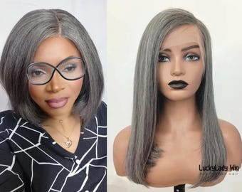 salt and pepper hair wigs grey frontal 13x4 lace wigs gray human hair wig front lace 13x6 wig baby hair glueless lace wigs for women