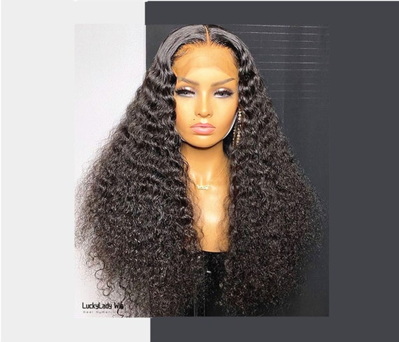 Big Kinky Curly Lacefront Wig 20-22 inches!! Kinky Curly Lace Front Wig Human Hair 3B/3C Curl | ONYC Hair main image 4