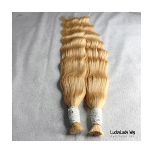 Remy Hair 613 blonde Hair For Braiding #60 platinum blonde Bulk Hair Human Hair Braiding Hair Straight Hair Braid no weft hair extension