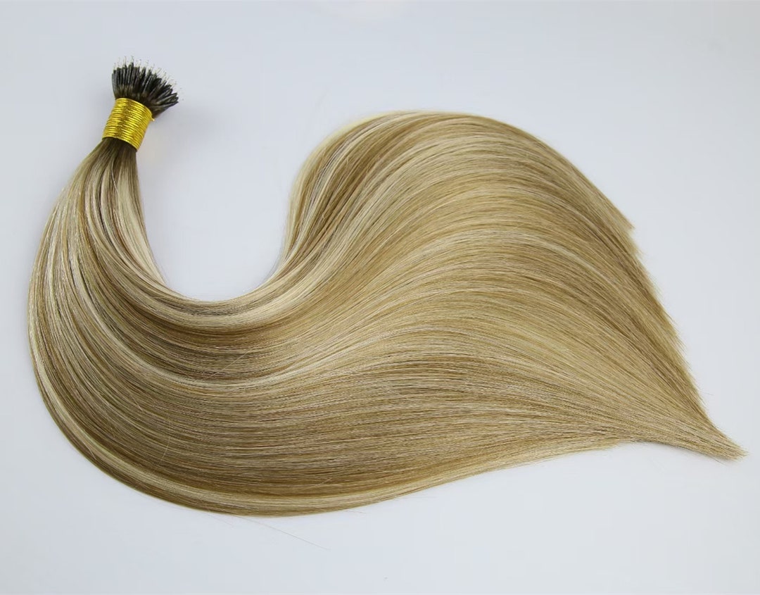 7. Hotheads Hair Extensions - Ash Blonde Microbead Extensions - wide 7