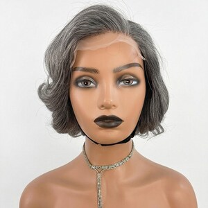 pixie salt and pepper hair wigs grey frontal 13x4 lace wigs gray human hair wig front lace 13x6 wig baby hair lace wigs for old women