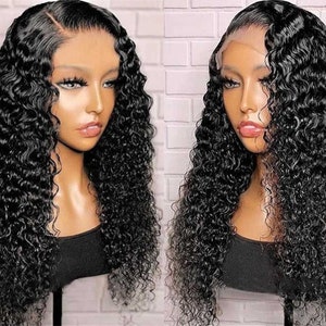 Loose Curly hair wigs frontal 13x4 lace wigs prelucked hair human hair wig 13x6 front lace bleached knots glueless wig for women baby hair