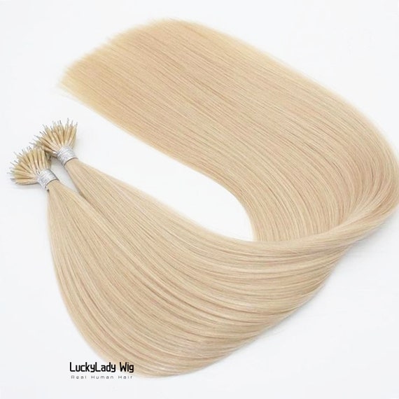 613 Blonde Human Hair Silk Straight Nano Ring Hair Extensions 100 200strands Remy Hair Nano Ring Microbead Hair Extensions for Women Etsy Canada
