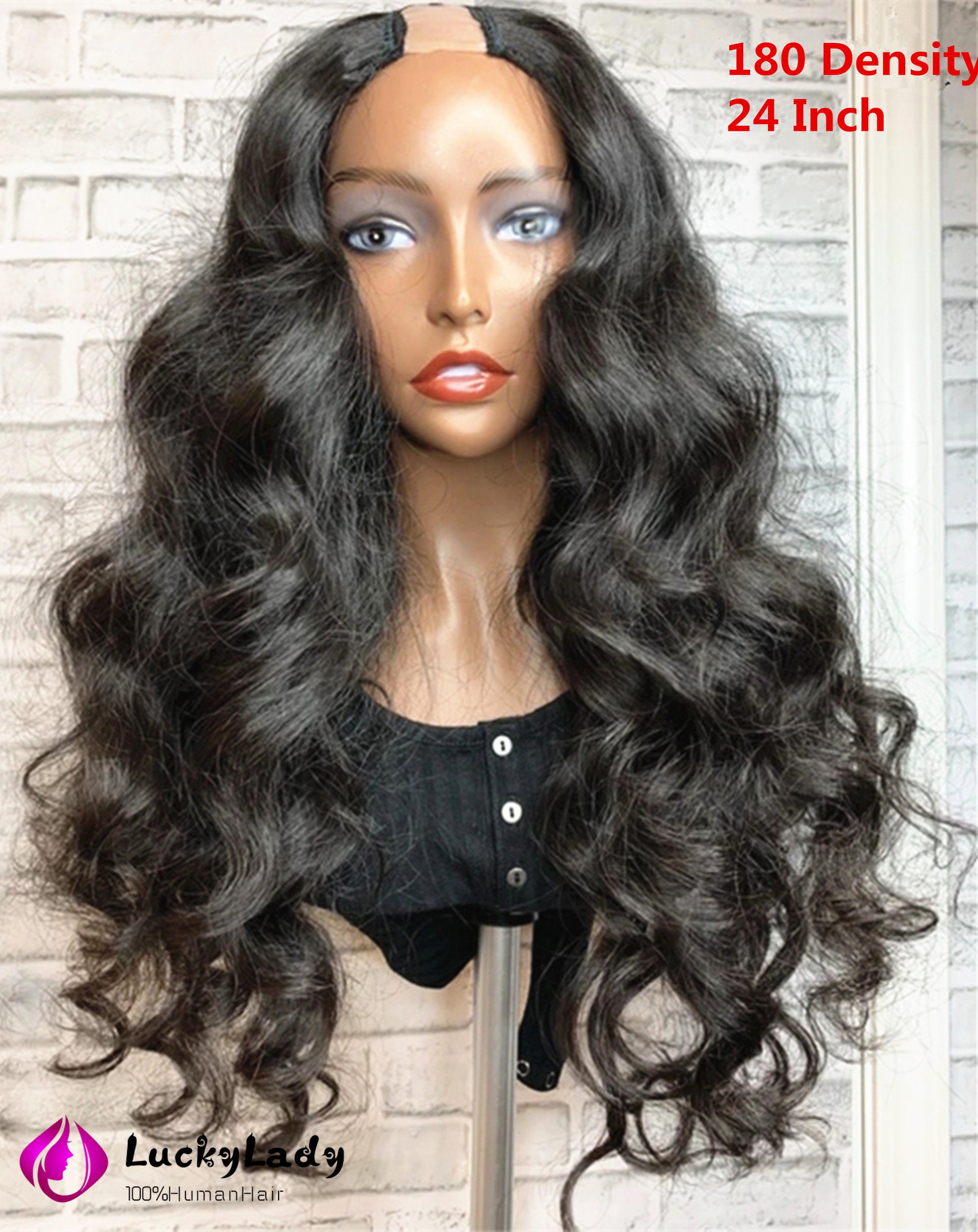 U Part Wig Human Hair Cheap Upart Wigs Loose Wave Style Women Etsy
