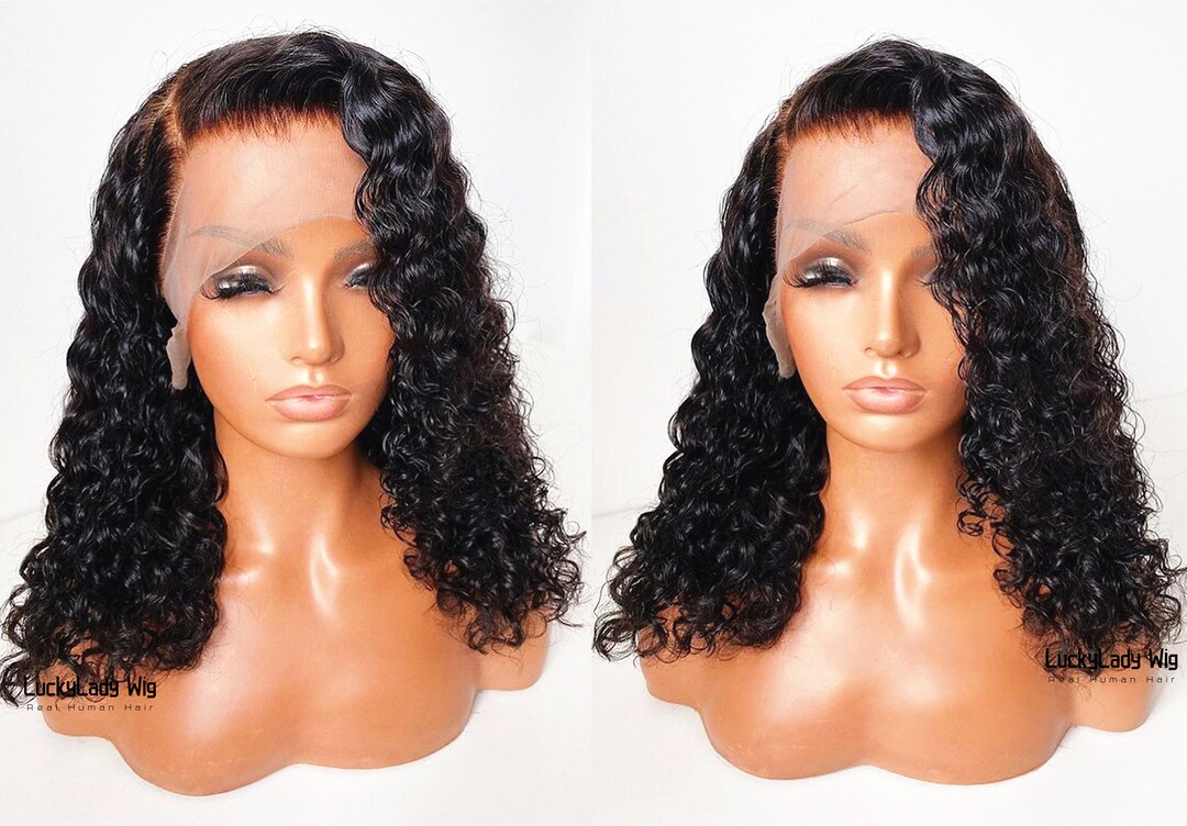 Loose Curly Hair Wig Frontal Lace Wigs Prelucked Hair Human Etsy