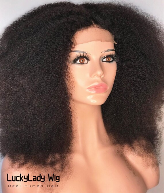 Mongolian Afro Kinky Curly Hair Wigs Frontal Lace 13x4 Wig - Etsy Mongolian Afro Kinky Curly Hair Wigs Frontal Lace 13x4 Wig - Etsy