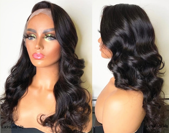 Body Wave Hair Wigs Frontal Lace Wigs Prelucked Hair Human  display picture 1