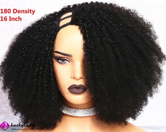U part wig Human Hair cheap U-Part wigs Mongolian afro kinky curly style women wigs for women Upart wigs free shipping