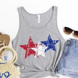 4th Of July tank tops Women , Forth of July Tank, Stars and Stripes, Red White and Blue Tank Top, American Stars Tank Top, Unisex Tank Top