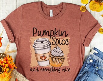 Pumpkin Spice Bella Canvas Tee | Cute Fall T-Shirt