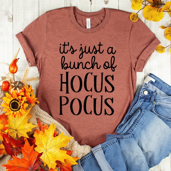 Chemise d’Halloween| C’est juste un Buch de Hocus Pocus Shirt| Tee-shirt d’Halloween| Chemise sorcière| Tee-shirt sorcière| Chemise d’Halloween pour femme| Chemise taille plus.