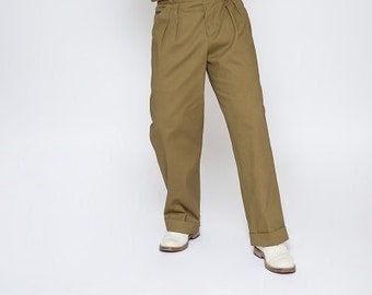 pants "Gurkha", pleated pants, vintage style, 1940s 1950s