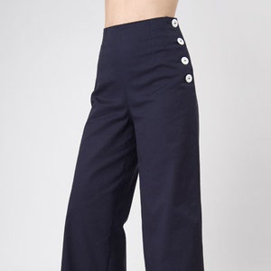 Pantalon Sailor Boogie , pantalon Marlene de style vintage, style années 1940 image 1