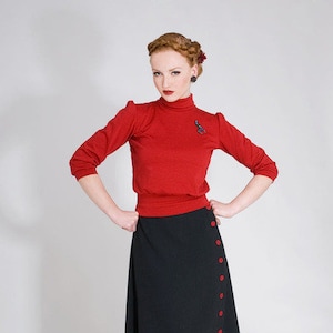 shirt Marie, jumper in 1940s style image 1