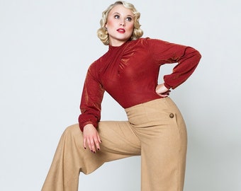 Pants "Aimee", Marlene pants in vintage style