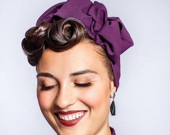 Turbanband "Judy" im Vintage Stil,40s Look, diverse Farben