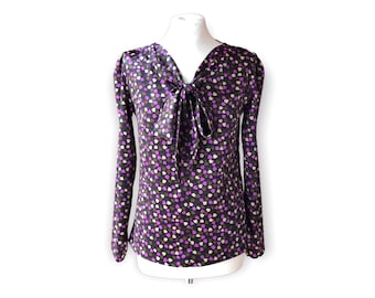 blouse "Greta", bow tie blouse, vintage style