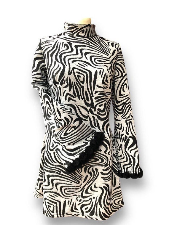 Dress " Peregrine Lurex Animal 70s" Silver, Mini Dress in Vintage Style,  1960s, 1970s - Etsy Canada