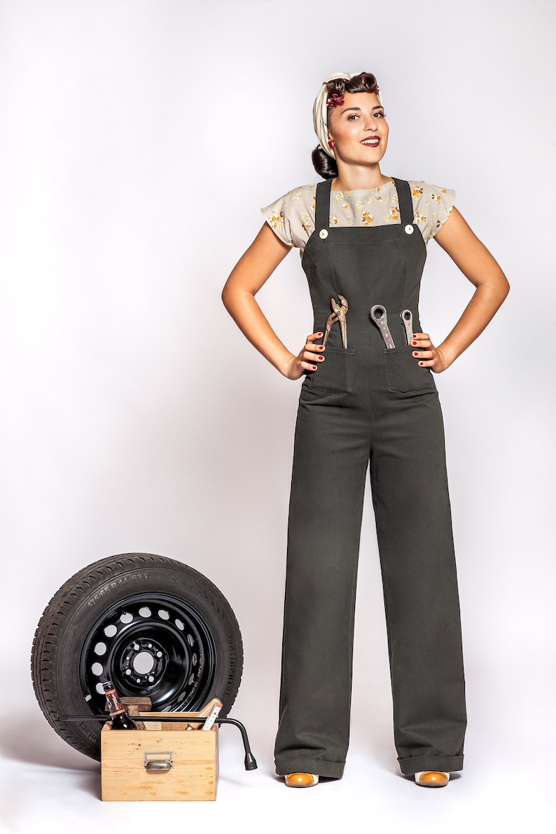 1940s Overalls & Coveralls | Rosie the Riveter     Overall Sue