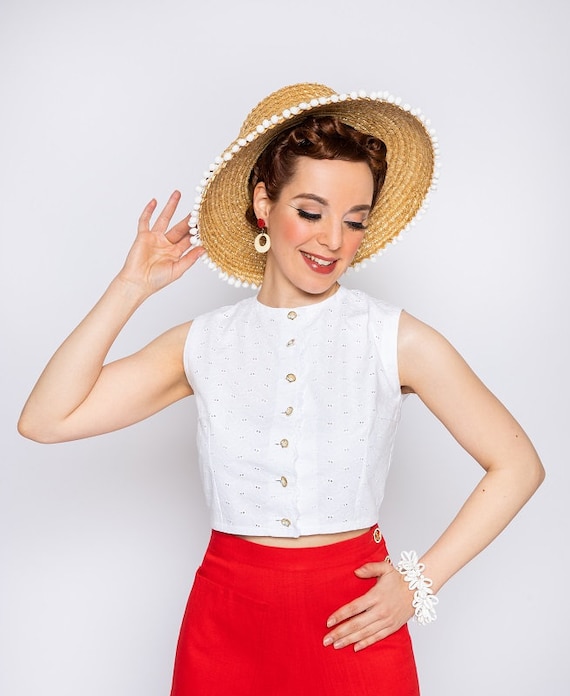50s style cheap blouse