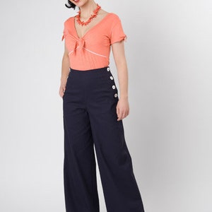 Pantalon Sailor Boogie , pantalon Marlene de style vintage, style années 1940 image 2