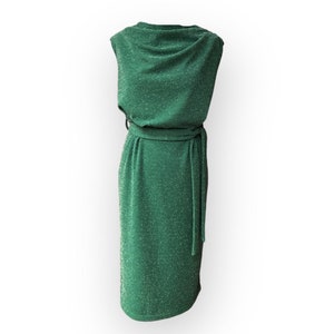 Dress &quot;Betty&quot; Dark Green, cocktail dress, lurex dress in vintage style, 1950s, 1960s style