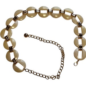 Belt &quot;Groovy Plastic&quot;, chain belt, chain belt in 60s 70s vintage style