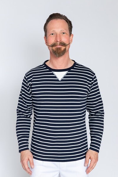 トップス 60s 70s sailor design pullover shirt USA Vintage 1960s 1970s Blue Shirt Nautical Sailor 10 12 - Etsy