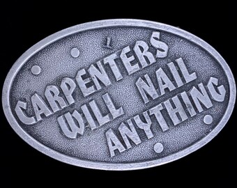 Pewter Belt Buckle tradesman Heavy Equipment Operator NEW