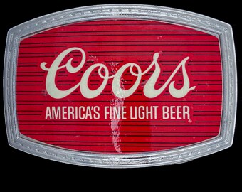 vintage coors belt buckle