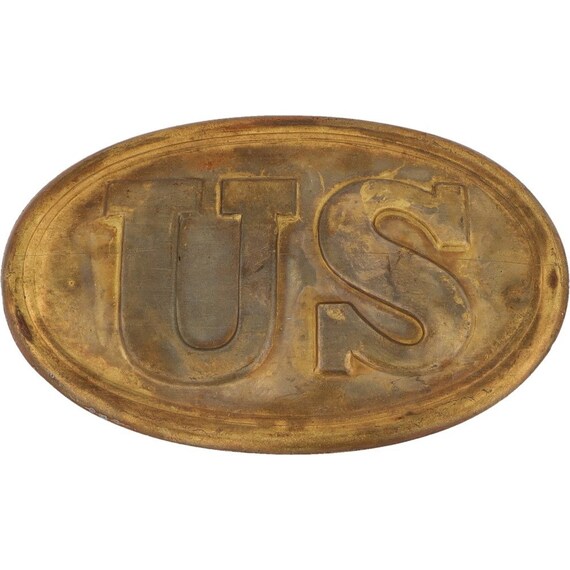 Brass Us Civil War Union Army Military Infantry O… - image 1