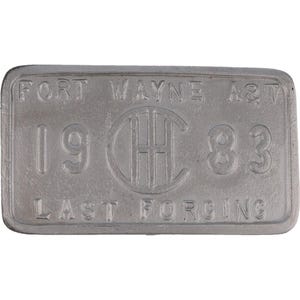 International Harvester Fort Wayne Plant Ih Truck Ihc Case Nos Vtg Belt Buckle Vintage Last Forging Indiana Trucker Farming Ag Equipment