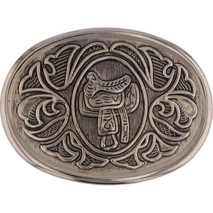Cowboy Cowgirl Horse Saddle Western Farmer Rancher Rodeo 80s Vintage Belt Buckle Country Chic Flair Southwestern Southwest Wear Rider