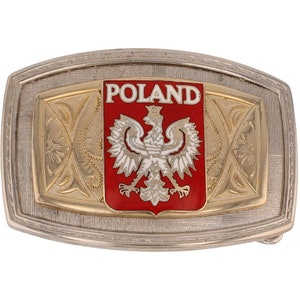 Polen Wappen Wappen Stolz Polnisch Warschau Krakau Danzig Nos Vintage Gürtelschnalle Breslau Zakopane Pierogi Polska Flagge