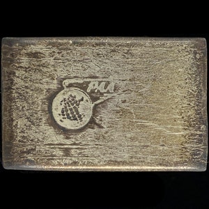 Rare Paa Pan Am American World Airways Sterling Silver Airline Pilot Uniforn 1960s Vintage Belt Buckle