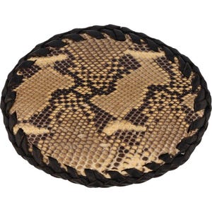 New Snake Skin Rattlesnake Python Western Cowboy Biker Nos Vintage Belt Buckle Handmade Snakes Reptile Taxidermy Rattler