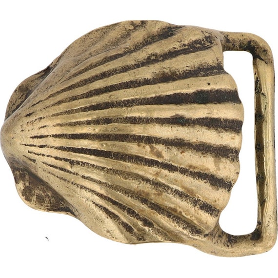 Brass Conch Seashell Shell Trinity Hippy Hippie B… - image 1