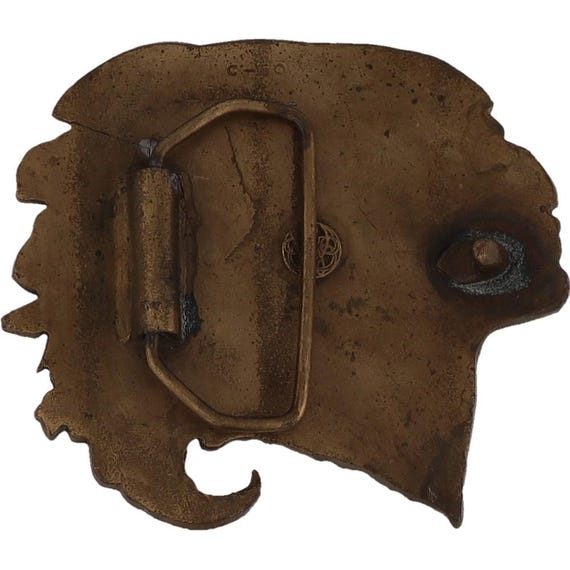 Retro Bronze Cowboy Indianerhäuptling Kopf Westindisch Metall