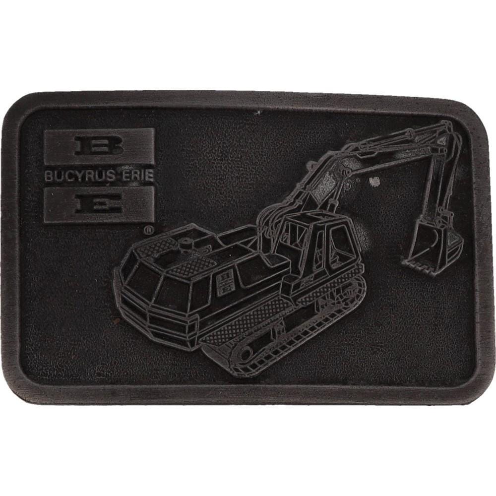 Bucyrus Erie Mass Excavator Tractor Construction Machinery Nos Vtg Belt Buckle Power Heavy Equipment Operator Rock Coal Mining Quarry Mine