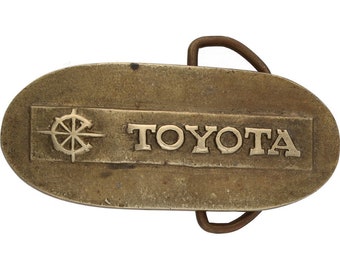 Brass Toyota Supra Racing Pickup Truck Car Camry Prius 70s Vintage Belt Buckle Land Cruiser 4runner Camry Tundra Mr2 Suv Owner Classic