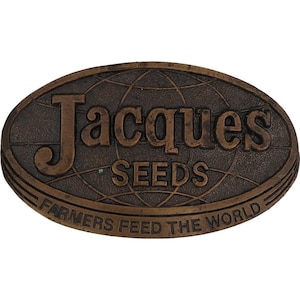 Jacques Hybrid Seed Corn Farm Farming Farmer Sign Ad 70s Nos Vintage Belt Buckle