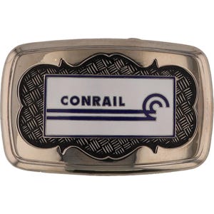 Cr Conrail Trem Carga Ferroviária Consolidada Operações 80 Nos Vintage Belt Buckle Service Corredor Nordeste Ferrovia Locomotiva Ferroviária