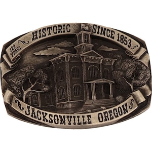 New Jacksonville Oregon Britt Music Festival Wine 1980s Nos Vintage Belt Buckle