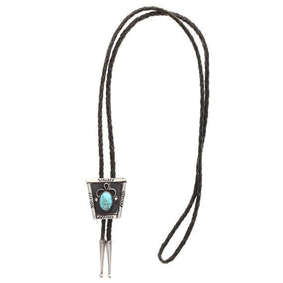 Sterling Silver Turquoise Native American Cowgirl… - image 2