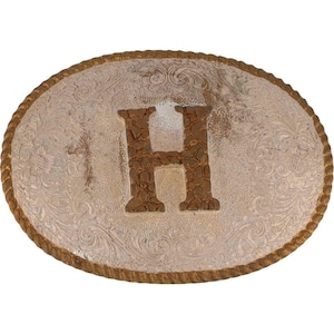 Hebilla de cinturón vintage con nombre inicial de la letra P H de plata: Hank, Henry, Howard, Harvey, Hannah, Heather, Hailey, Hudson, Hunter, Holly, Harper, Harrison, Hope