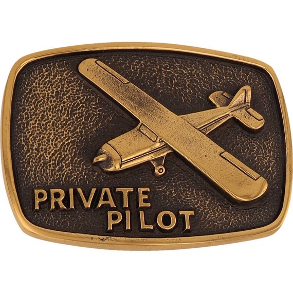 Brass Private Pilot Aviation Airplane Plane Cessn… - image 1