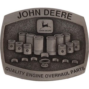 John Deere Farming Equipment Agriculture Farmer Tractor Nos Vintage Belt Buckle Leaping Deer Logo