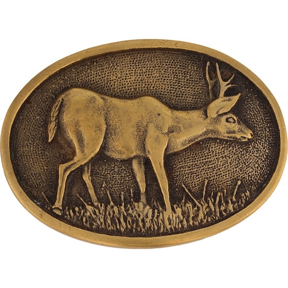 Brass Buck Deer Stag Hunting Hunter Western Cowbo… - image 1