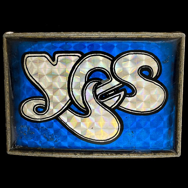 Yes Roger Dean Logo Not Pacifica Band Album Music Memorabilia Rock N Roll Prism Hippie Rare 1970s NOS Fan Gift Vintage Belt Buckle