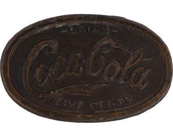 Coca-Cola Beverage Soda Soft Drink Americana Coke Fountain Vintage Belt Buckle Pop Soft Collector New Coca Cola Drinker Atlanta Georgia